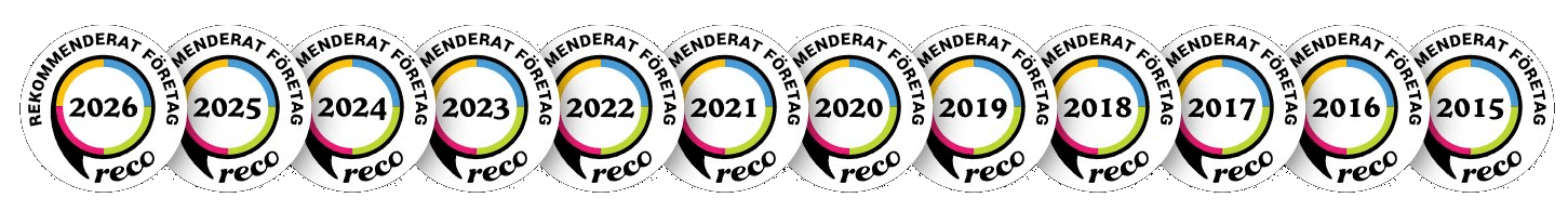 Reco rekommenderat företag 2015 till 2026